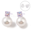 Hypoallergenic Bioceramics Zirconia Ceramic Stud Earrings EJEW-C111-15B-2