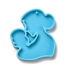 Mother's Day Mother with Baby Silicone Pendant Molds AJEW-M221-02C-2