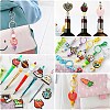 20Pcs 20 Styles Study/Teacher's Day Theme Food Grade Silicone Focal Beads SIL-CJ0001-41-7