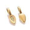 Tibetan Style Alloy Glun-on Flat Pad Bails for Pendants Making TIBEP-3348-AG-RS-1