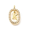 Brass Micro Pave Cubic Zirconia Pendants ZIRC-P123-01G-K01-1
