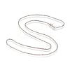 Rhodium Plated 925 Sterling Silver Chain Necklaces STER-L059-12B-2