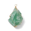 3Pcs Natural Rose Quartz & Amethyst & Fluorite Big Pendants Sets PALLOY-JF02623-2