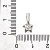 Brass Micro Pave Cubic Zirconia Charms KK-D356-05A-P-3