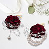 Silk Cloth Imitation Flower Wrist AJEW-WH0285-18B-4