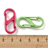 Spray Painted Alloy Push Gate Snap Key Clasps FIND-Z056-07-3