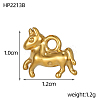 Horse Charms 304 Stainless Steel Pendants STAS-OY004-45G-2