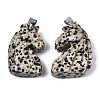 Carved Natural Dalmatian Jasper Pendants G-N0327-002D-2