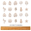 100Pcs Unfinished Wood Piece Decorations WOOD-CJ0001-58-2