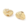 Brass Micro Pave Clear Cubic Zirconia Beads CU-CBAC675-09G-2