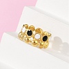 304 Stainless Steel Adjustable Cuff Rings RJEW-Q015-01G-B-1