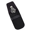 Portable PU Leather & Felt Single Watch Pouch Storage Bags ABAG-WH0248-501A-1