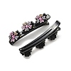 Fashion Double Layer Resin Rhinestone Alligator Hair Clips Sets LS-PHAR-P005-25-5