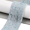 Natural Aquamarine Beads Strands G-L587-B02-01-2