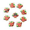 Cute Printed Alloy Pendants ENAM-L040-002B-1