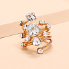 Alloy Rhinestone Multi-layer Rings LS-VU7935-1-2