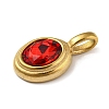 Golden Plated 304 Stainless Steel Rhinestone Pendants LS-STAS-Q253-01G-06-2