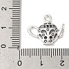 Teapot Tibetan Style Zinc Alloy Charms TIBEP-R334-179AS-RS-3