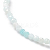 Natural Amazonite Beaded Stretch Bracelet BJEW-JB08484-03-4