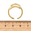 304 Stainless Steel Open Cuff Rings LS-RJEW-M072-05G-3