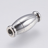 Tarnish Resistant 304 Stainless Steel Magnetic Clasps with Glue-in Ends LS-STAS-F139-080P-2