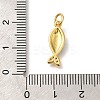 Brass Cubic Zirconia Pendants KK-M295-14G-02-3