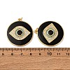 Real 18K Gold Plated Brass Micro Pave Cubic Zirconia Pendants ZIRC-L100-084G-06-3
