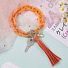 Chain Link Wristlet Keychain HJEW-SW00013-04-4