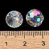 Half Rainbow Plated Glass Beads X-EGLA-P059-02B-HR02-3