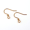 304 Stainless Steel Earring Hook Findings Ion Plating(IP) STAS-M240-02G-01-1