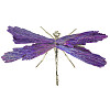 Electroplate Natural Tourmaline Insect Dragonfly Figurine LS-PW23052281268-1