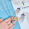 Iron Pendant Necklaces & Alloy Dangle Earring Sets SJEW-UN00005-4
