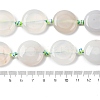 Natural Striped Agate/Banded Agate Coin Beads Strands G-NH0040-01A-2