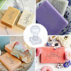 Clear Acrylic Soap Stamps DIY-WH0446-003-3