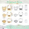 DIY 201 & 304 Stainless Steel Cuff Pad Rings Making Kit DIY-HS0001-52-2