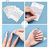 AHADERMAKER 12Sheets 3 Style Evil Eye Pattern Nail Art Stickers Decals DIY-GA0004-14-3