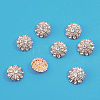 8Pcs 1-Hole Alloy Rhinestone Shank Buttons FIND-FH0008-86KCG-3