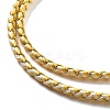 Polyester Cord Braided Necklace Makings MAK-L043-03G-10-2