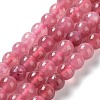 Dyed Natural Malaysia Jade Beads Strands G-G021-02A-09-2