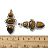 Natural Tiger Eye Pendants G-Q158-04H-3