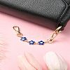 Alloy Enamel Evil Eye Flower Link Bag Strap FIND-YW00004-4