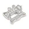 Brass Micro Pave Clear Cubic Zirconia Pendants KK-L238-20P-2