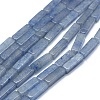 Dyed & Heated Natural Blue Aventurine Beads Strands G-F631-E01-02-1