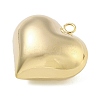 Heart Brass Pendants KK-N254-98G-01-2