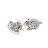 Tibetan Style Zinc Alloy Pendants X-TIBEP-R334-032AS-RS-3