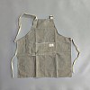 Stripe Polycotton Sleeveless Apron AJEW-WH20067-020B-1