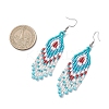 Natural Apatite Rhombus Dangle Earrings EJEW-MZ00567-02-4