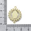 Hamsa Hand Connector Charms KK-V010-02G-03-3
