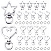 20Sets 2 Styles Alloy Swivel Clasps FIND-SC0011-12-1