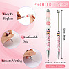 6Pcs 6 Styles Printed Plastic Ball-Point Pen AJEW-TA0001-82-3